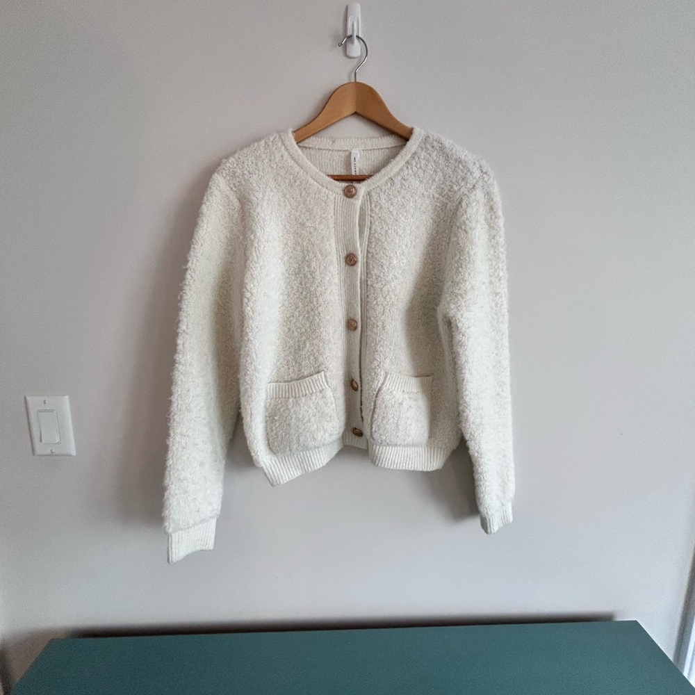 Dreamers Ivory Teddy Cardigan